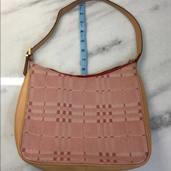 Burberry Vintage Authentic Red Denim Satchel Bag - Picture 13 of 16